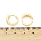 Серьги-кольца из латуни с прозрачным фианитом EJEW-Q016-05G-2