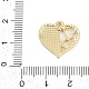 Подвески из сплава с микропаве из стразов FIND-K020-06G-3