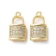 Латунные микро проложить кубического циркония подвески KK-F872-16G-02-1