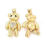 Латунные микро проложить кубического циркония подвески KK-H441-06E-G