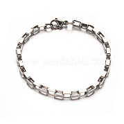 Браслеты-цепочки из нержавеющей стали 304 BJEW-M165-01P