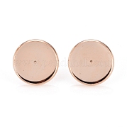 Серьги-гвоздики из нержавеющей стали 304 STAS-H436-20F-RG