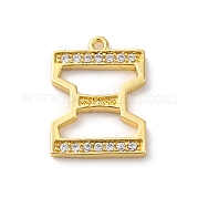 Подвеска из латуни с микропаве из кубического циркония KK-H449-76G-15