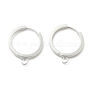 201 фурнитура для сережек-колец Huggie Hoop из нержавеющей стали STAS-A167-01H-S