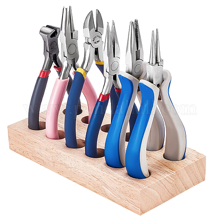 Доска для хранения органайзера для деревянных щипцов DIY-WH0136-104B-1