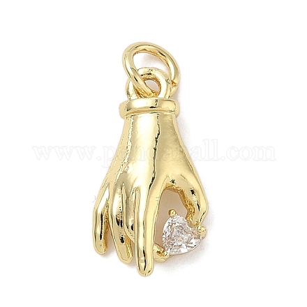 Латунные микро проложить кубического циркония подвески KK-K368-39G-1