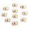 Brass Micro Pave Clear Cubic Zirconia Huggie Hoop Earrings, with Enamel, Elephant, Real 18K Gold Plated, Mixed Color, 13x2~8.5mm, Pin: 0.7mm
