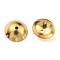 304 Stainless Steel Bead Cone, Apetalous, Half Round, Real 18K Gold Plated, 10x3mm, Hole: 0.9mm