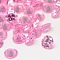 Cubic Zirconia Cabochons, Grade A, Faceted, Diamond, Pearl Pink, 3x2mm