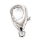 Non-Tarnish 304 Stainless Steel Lobster Claw Clasps, Parrot Trigger Clasps, Stainless Steel Color, 23x13.5x3.5mm, Hole: 2.5mm