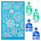 Nylon Impression Mat Mold, Rectangle, Ceramic & Clay Tools, Floral Pattern, 14.8x9x0.002cm