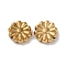 Ion Plating(IP) 304 Stainless Steel Beads, Flower, Golden, 8.5x3mm, Hole: 1.2mm
