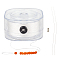 Polyester Cords, with Leading Wire and Buckle, White, 0.4mm, about 164.04 Yards(150m)/Roll