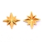 Alloy Cabochons, Epoxy Resin Supplies Filling Accessories, for Resin Jewelry Making, Star, Cadmium Free & Lead Free, Golden, 15.5x15.5x2.5mm