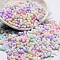 Macaron Color Opaque Frosted Glass Seed Beads, Peanut, Colorful, 6x3x3mm, Hole: 1.2mm, about 4000pcs/pound