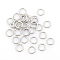 Tarnish Resistant 304 Stainless Steel Open Jump Rings, Stainless Steel Color, 5x0.9mm, about 3.2mm inner diameter, about 333pcs/20g