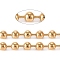 Ion Plating(IP) 304 Stainless Steel Ball Chains, with Spool, Soldered, Golden, 8mm, about 32.8 Feet(10m)/roll
