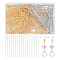 UNICRAFTALE About 400pcs Stainless Steel Head Straight Head Pin with 2mm Hole Metal Eye Pins Head Pins Findings for Earring Bracelet Jewelry Making