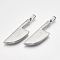 Non-Tarnish 304 Stainless Steel Big Pendants, Kitchen Knife Shape, Stainless Steel Color, 53x16.5x4mm, Hole: 6.5x4mm