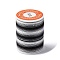 Segment Dyed Twisted Waxed Polyester Cord, Round, Black, 1mm, about 12.03 Yards(11m)/Roll