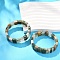 Natural Rutilated Quartz Gemstone Beaded Stretch Bracelets for Women Men,  Rectangle, Inner Diameter: 2-1/8 inch(5.25cm)