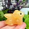 Natural Calcite Carved Figurines Statues for Home Desktop Decoration, Dragon, 40mm