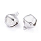 Iron Bell Charms, Silver Color Plated, 9.5x8x7mm, Hole: 1~2mm