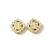Rhombus Brass Beads, Ion Plating(IP), Long-Lasting Plated, Lead Free & Cadmium Free, Golden, 9x9x3.5mm, Hole: 1.2mm
