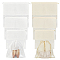 6Pcs 6 Styles Rectangle Non-woven Fabric Packing Pouches Drawstring Bags, Gift Bag Storage Pouches with Visible Window, Mixed Color, 40~49.5x40~50.3x0.06~0.45cm, 1pc/style