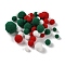 Polyester Ball Decoration, Pom Pom Ball, For DIY Craft, Dark Green, 0.8~3cm, about 100pcs/set