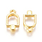 Alloy Open Back Bezel Pendants, For DIY UV Resin, Epoxy Resin, Pressed Flower Jewelry, Ice Cream, Golden, 15.5x8x2mm, Hole: 1.6mm