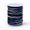 Segment Dyed Polyester Thread, Braided Cord, Colorful, 0.8mm, about 10.93 yards(10m)/roll
