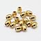 Brass Beads, Oval, Nickel Free, Raw(Unplated), 6x5mm, Hole: 2mm