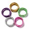 4Pcs 4 Style Plastic Cord Braided Jelly Stretch Bracelets Set, Lightweight Cute Bracelets for Women, Mixed Color, Inner Diameter: 2-1/2 inch(6.2~6.5cm), 1Pc/style