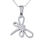 Non-Tarnish 201 Stainless Steel Pendants Necklaces, with Cable Chains and Lobster Claw Clasps, Dragonfly, Stainless Steel Color, 17.71 inch(45cm), 1.5mm
