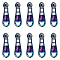 GORGECRAFT 1 Box 14Pcs Rainbow Heart Shaped Zipper Pulls Replacement Metal Zipper Sliders Alloy Zipper Pulls Tabs Zipper Repair Kit for Purse Handbag Making Craft Sewing DIY Tailor Luggages Bags