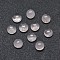 Natural Rose Quartz Cabochons, Half Round/Dome, 4x1.5~2.5mm