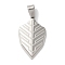 Non-Tarnish 304 Stainless Steel Pendants, Shield Charm, Stainless Steel Color, 34x20x3mm, Hole: 8x4mm