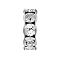 Preciosa® MAXIMA Crystal Multi-Stones Settings, Spacer Beads, Czech Crystal, 711 39 103 Rondelle with Chatons, Crystal, Platinum, 4.5mm.