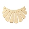 Rack Plating Brass Pendants, Sun, Real 18K Gold Plated, 22x30x1mm, Hole: 1.2mm