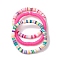 3Pcs 3 Colors Polymer Clay Disc Beaded Stretch Bracelet Sets, Stackable Bracelets for Women, Mixed Color, Inner Diameter: 2-1/2 inch(6.5cm), 6mm, 1pc/color