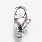Tarnish Resistant Polished 316 Surgical Stainless Steel Lobster Claw Clasps, Stainless Steel Color, 8.5x4x2.5mm, Hole: 0.9mm