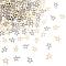 200Pcs 2 Colors 201 Stainless Steel Charms, Laser Cut, Hollow, Star, Mixed Color, 9.5x8x0.5mm, Hole: 1.4mm, 100pcs/color