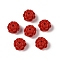 Synthetic Coral Beads, Dyed, Flower, FireBrick, 10.5x7mm, Hole: 1.4mm