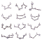 SUNNYCLUE 1 Box 12Pcs Twelve Constellation Astrology Pendant with Two Hole Horoscope Zodiac Cubic Zirconia Charms Pendants for Star Sign Birthday Gifts for Women Girls for Crafting Jewelry Making