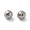 Non-Tarnish 303 Stainless Steel Beads, No Hole/Undrilled, Corrugated Round, Stainless Steel Color, 5mm
