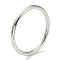 Non-Tarnish 304 Stainless Steel Simple Bangles, Stainless Steel Color, Inner Diameter: 2-3/8 inch(6.05cm)