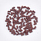2-Hole Opaque Glass Seed Beads, Rectangle, Brown, 4.5~5.5x2x2~2.5mm, Hole: 0.5~0.8mm