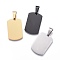 201 Stainless Steel Stamping Blank Tag Pendants, Rectangle, Mixed Color, 28x18x1.5mm, Hole: 5.5x9.5mm