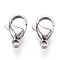 304 Stainless Steel Lobster Claw Clasps, Stainless Steel Color, 15x9x4~4.5mm, Hole: 1.8mm